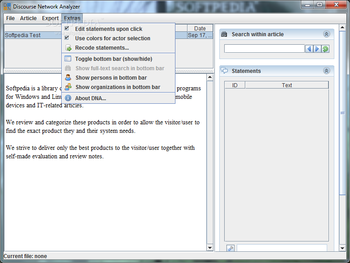 Discourse Network Analyzer screenshot 4