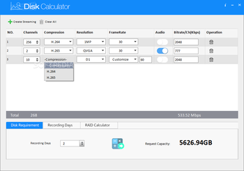 Disk Calculator screenshot