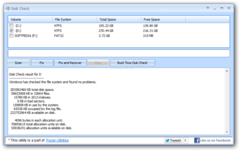 Disk Check screenshot