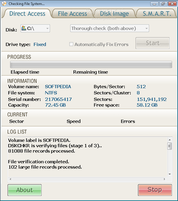 Disk Checker screenshot