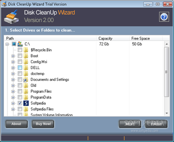 Disk CleanUp Wizard screenshot