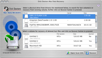 Disk Doctors Mac Data Recovery Software screenshot