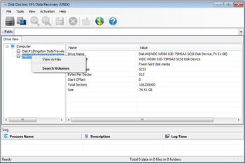 Disk Doctors XFS Data Recovery (UNIX) screenshot