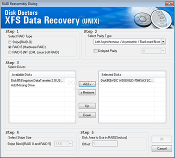 Disk Doctors XFS Data Recovery (UNIX) screenshot 2