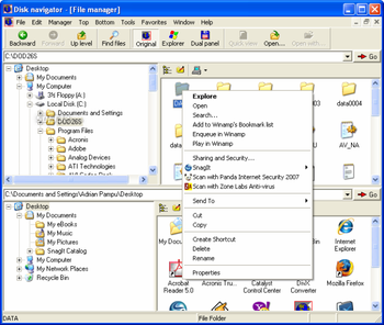 Disk navigator screenshot
