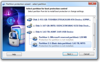 Disk Password Protection screenshot