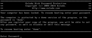 Disk Password Protection screenshot 2