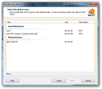 Disk Recovery Wizard screenshot 2