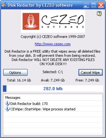 Disk Redactor screenshot