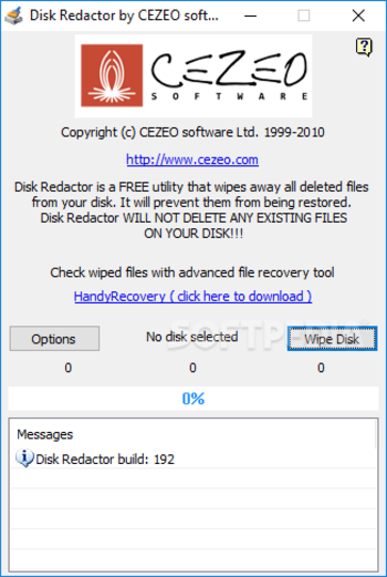 Disk Redactor screenshot