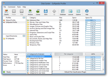 Disk Sorter screenshot