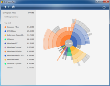 Disk Space Fan 4 Free screenshot