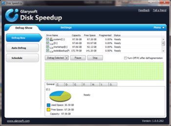 Disk SpeedUp screenshot 2