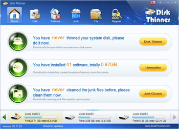 Disk Thinner screenshot