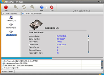 Disk Wipe screenshot 3