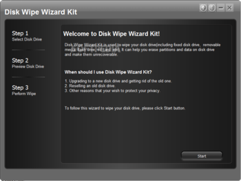 Disk Wipe Wizard Kit screenshot