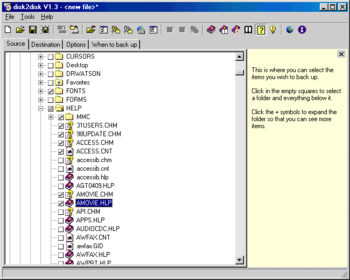 disk2disk screenshot