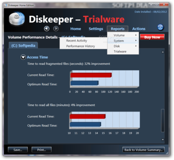 Diskeeper Home Edition screenshot 5