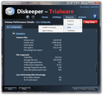 Diskeeper Home Edition screenshot 6