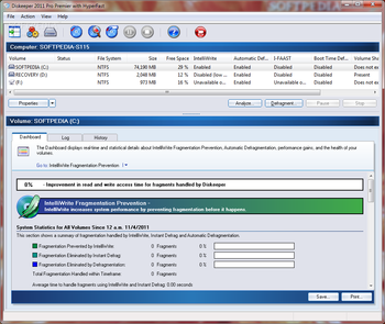 Diskeeper Pro Premier 2011 screenshot