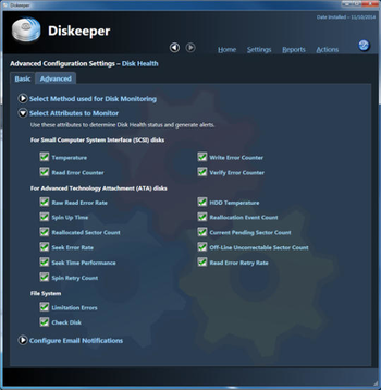 Diskeeper Professional screenshot