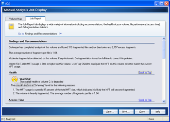 Diskeeper Professional screenshot 3