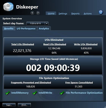 Diskeeper Server screenshot