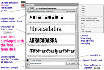 DiskFonts screenshot