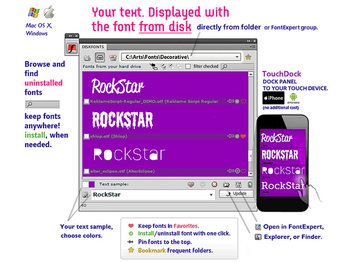 DiskFonts font viewer screenshot