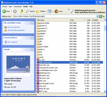 DiskInternals Linux Reader screenshot 2
