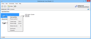 DiskInternals Linux Reader screenshot