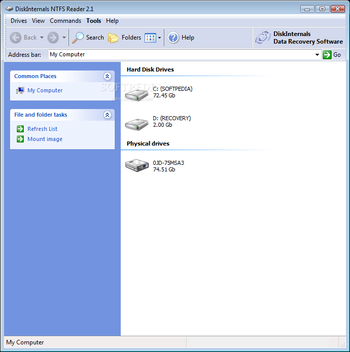 DiskInternals NTFS Reader screenshot