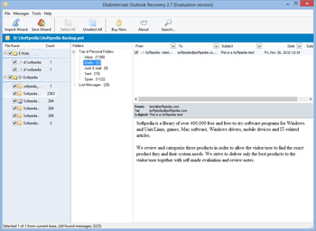 DiskInternals Outlook Recovery screenshot