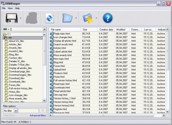 DISKKeeper screenshot 2