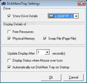 DiskMemTray screenshot 2