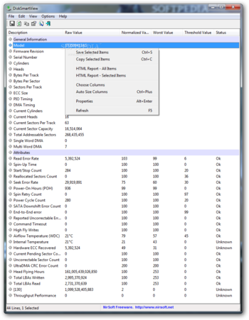 DiskSmartView screenshot