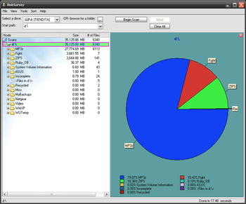 DiskSurvey screenshot 2