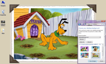 Disney Pluto Windows 7 Theme screenshot
