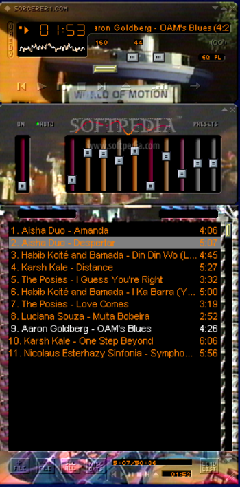 Disney World of Motion WinAmp Skin screenshot