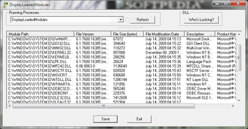 Display Loaded Modules screenshot
