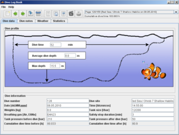 Dive Log Book screenshot