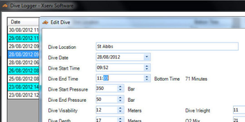 Dive Logger screenshot