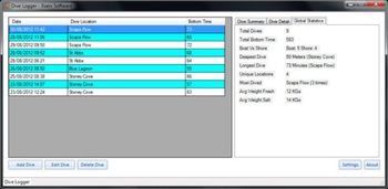 Dive Logger screenshot 3