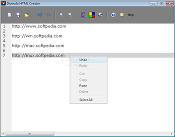 Divendo HTML Creator screenshot