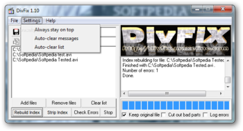 DiVFix screenshot 2