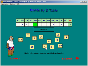 Divide Tables screenshot