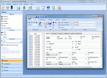 Diving Log screenshot