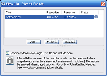 DivX Converter screenshot 2