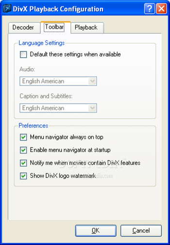 DivX Player (with DivX Codec) for 2K/XP screenshot 8