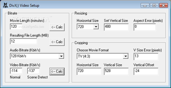 DivXCalculator screenshot